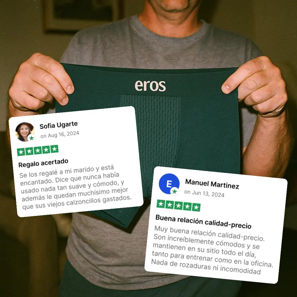 Pack de Bóxers de Bambú: Vuelvete irresistible (4 + 4 Gratis)